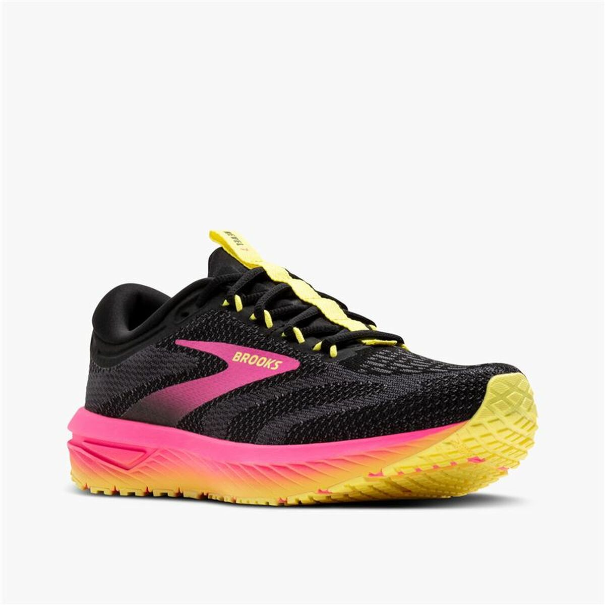 Sports Trainers for Women Brooks Revel 7 Black Pink-3