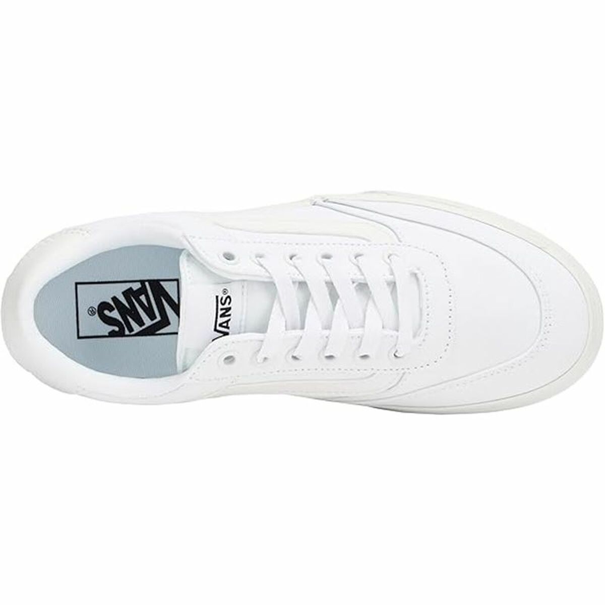Sports Trainers for Women Vans Brooklyn Ls Platform Cnvs White-4