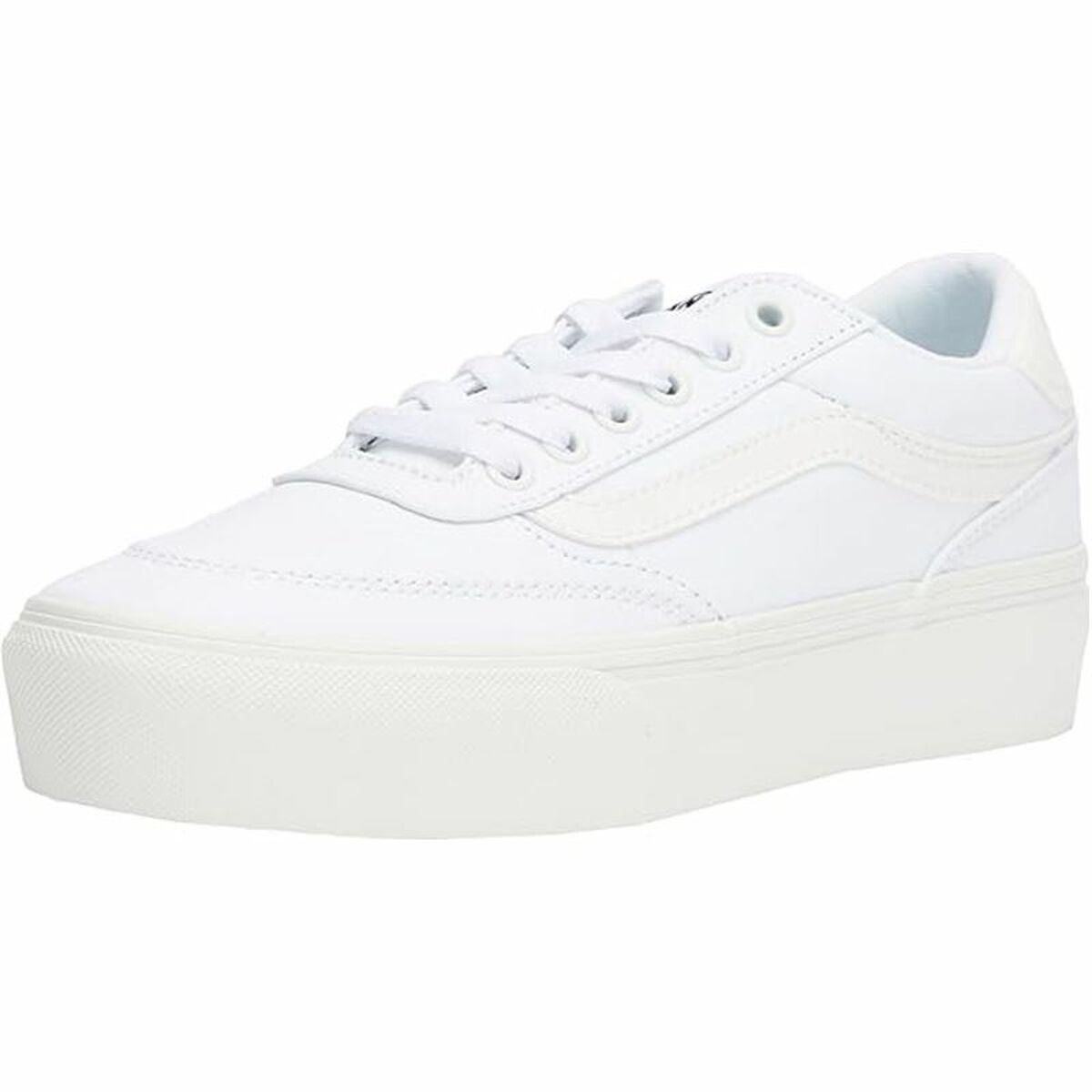 Sports Trainers for Women Vans Brooklyn Ls Platform Cnvs White-2