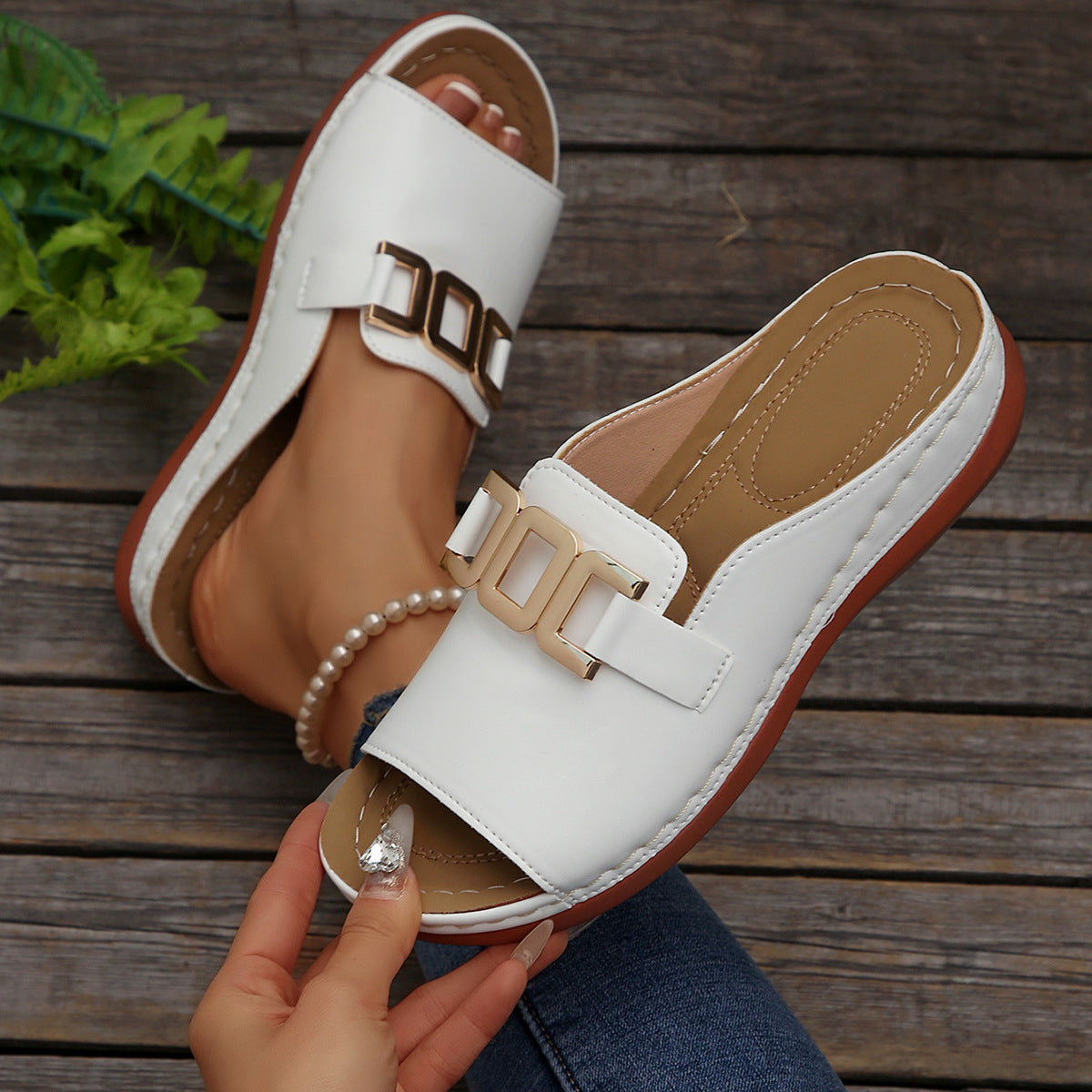 LuxeCharm Buckle Slides