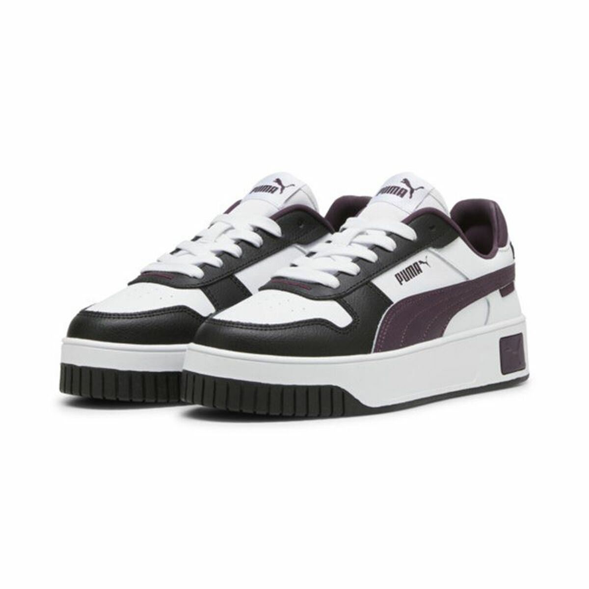 Women's casual trainers Puma Carina Street White Navy Blue-3