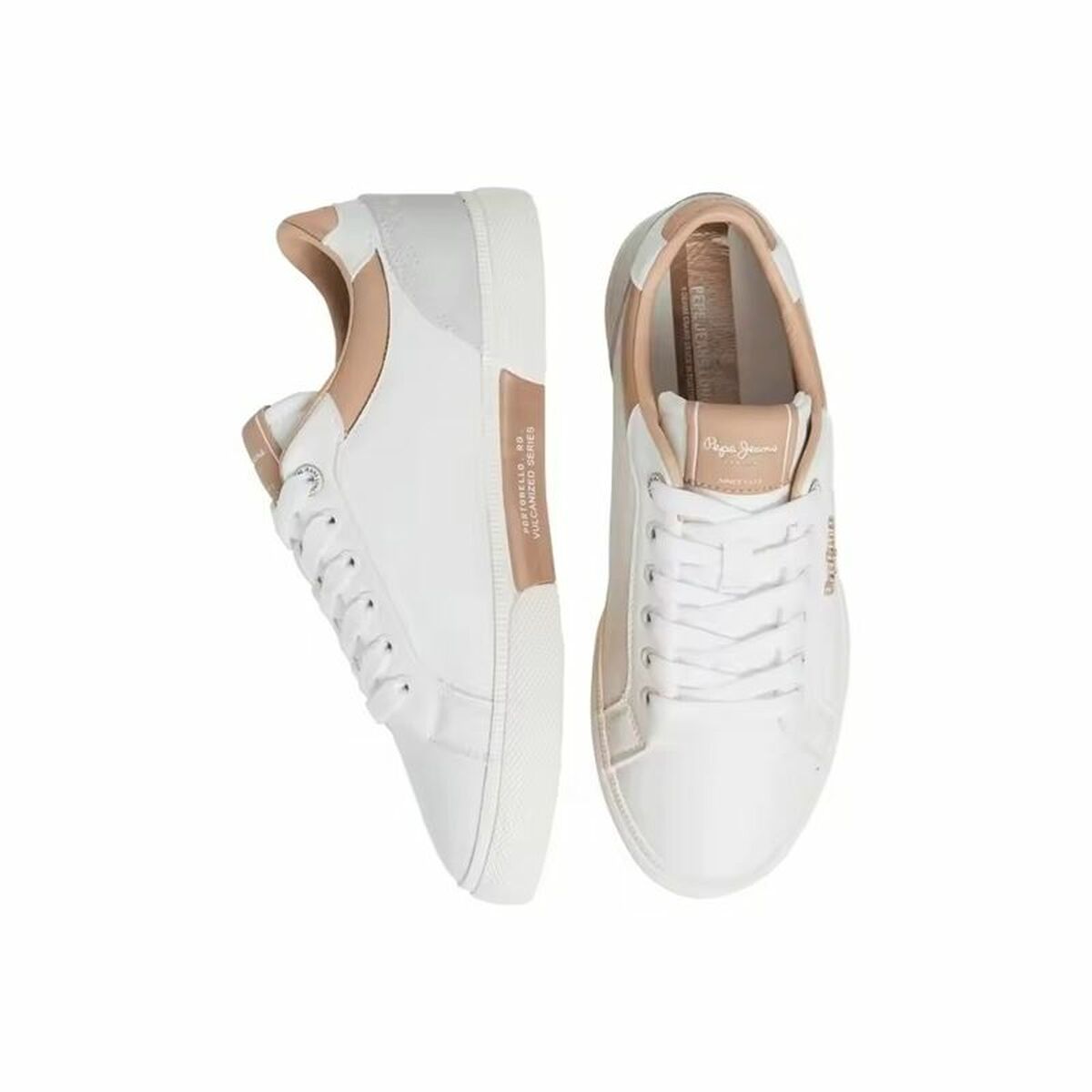 Sports Trainers for Women Pepe Jeans Kenton Court Golden-4