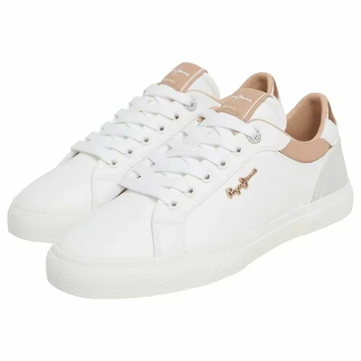 Sports Trainers for Women Pepe Jeans Kenton Court Golden-3