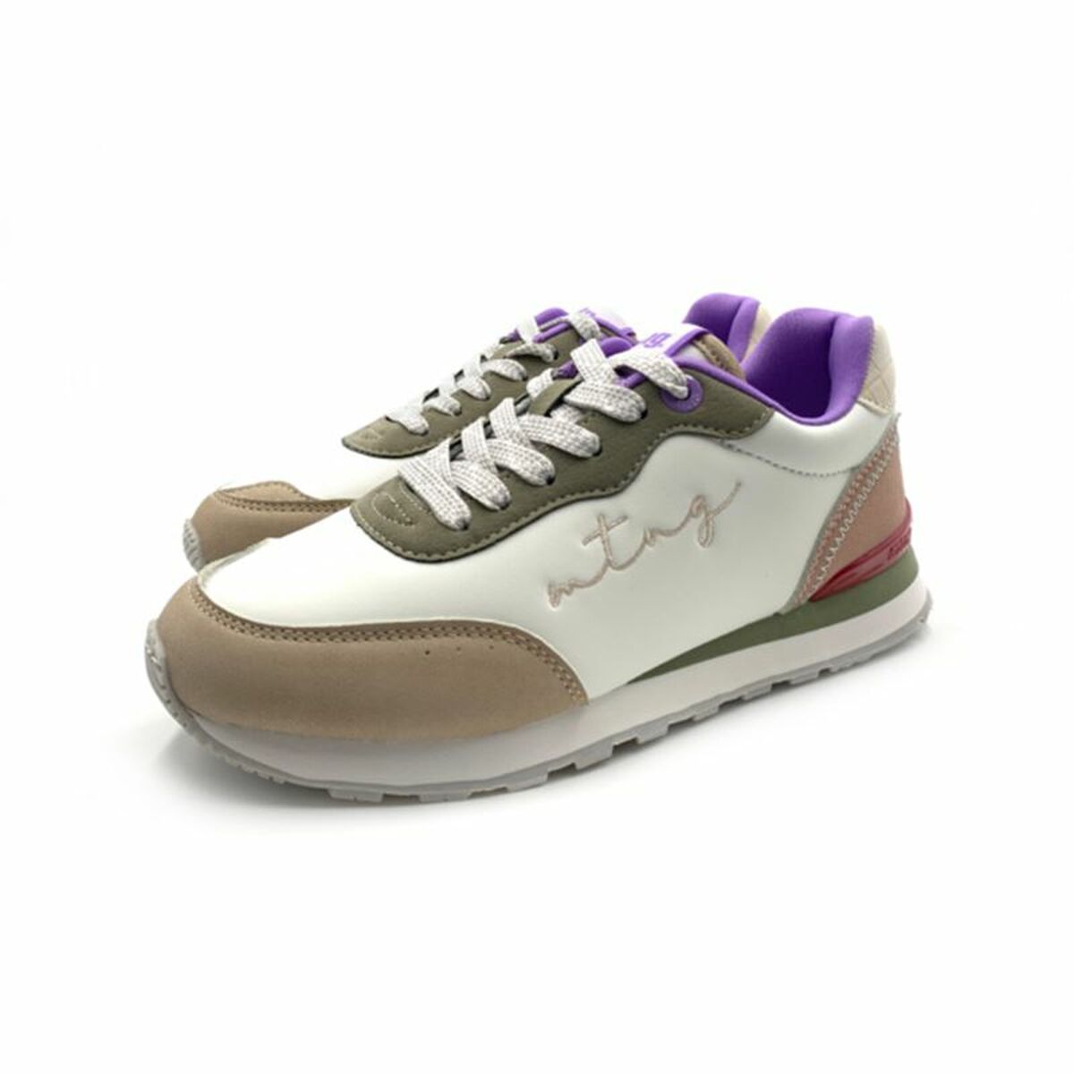 Sports Trainers for Women Mustang Joggo White-3