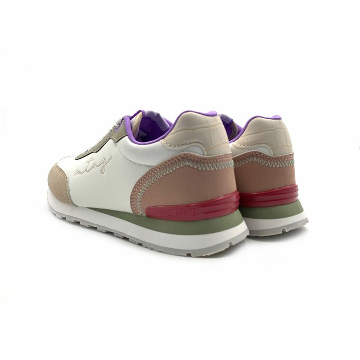 Sports Trainers for Women Mustang Joggo White-2
