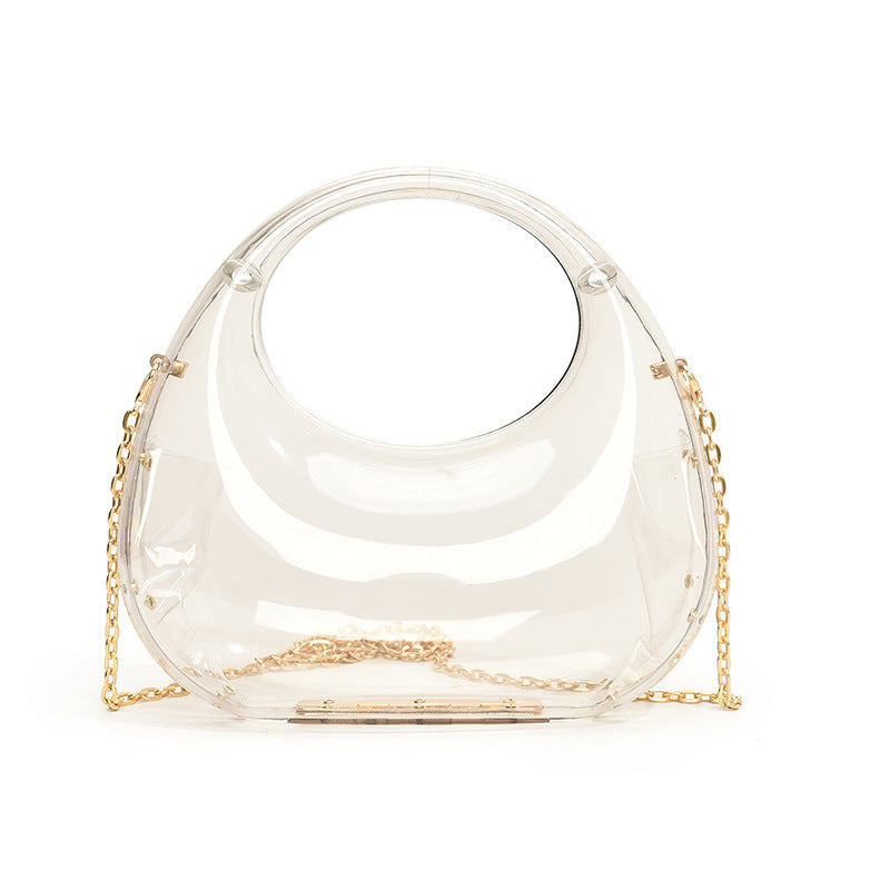 Small Acrylic Chain Shoulder Bag – Crossbody Design