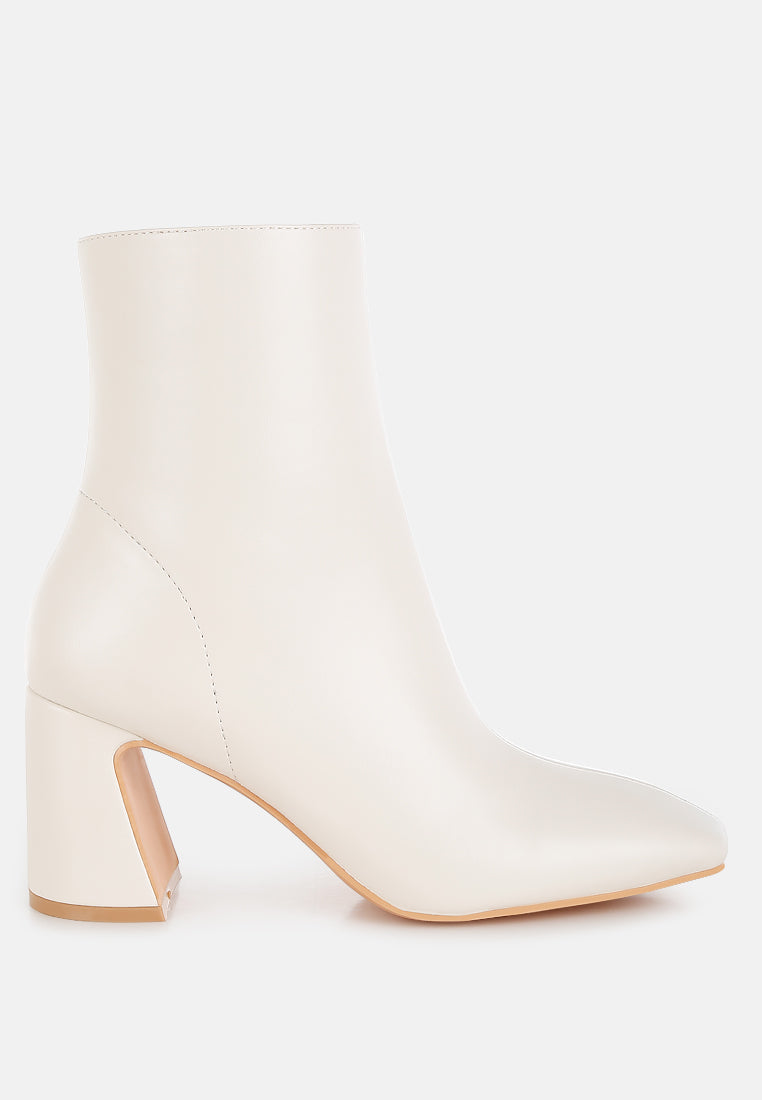 Bruna Square Toe Ankle Boots-5