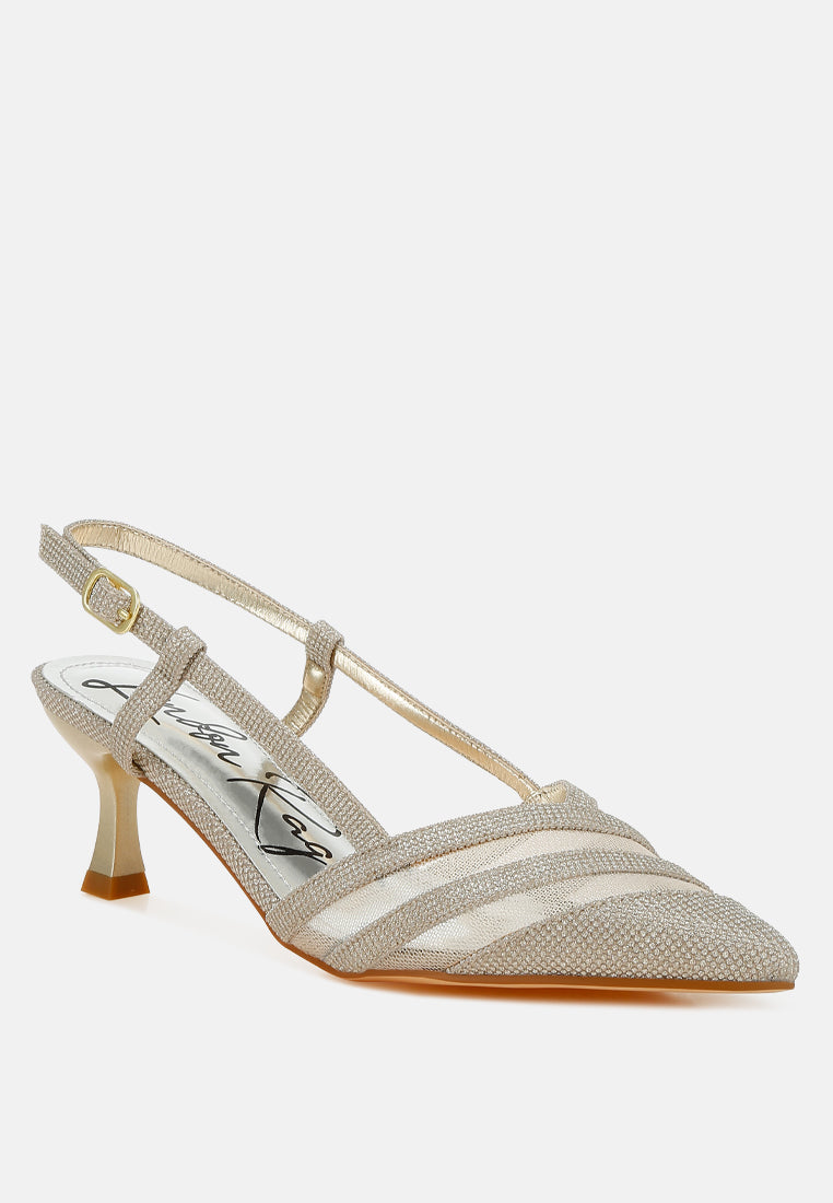 Daldra Kitten Heel Slingback Sandals-2