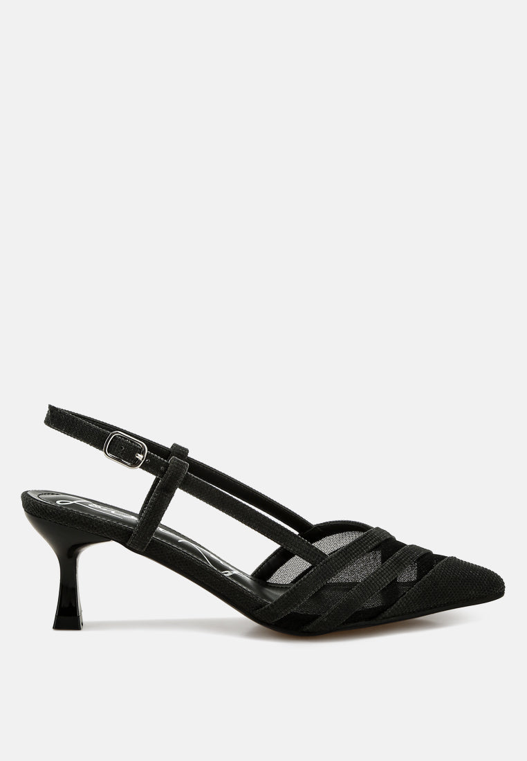 Daldra Kitten Heel Slingback Sandals-6