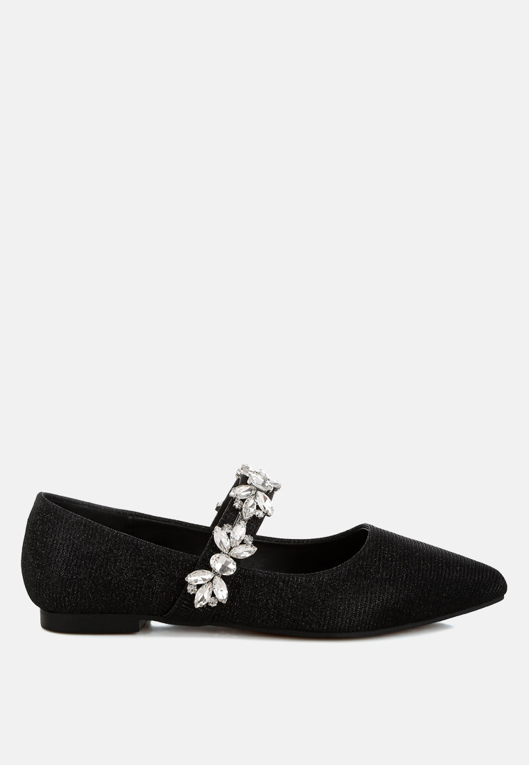 Flavia Diamante Brooch Glitter Ballerinas-7