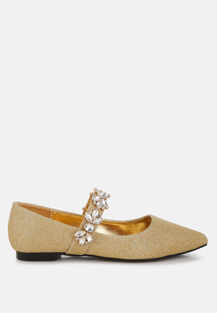 Flavia Diamante Brooch Glitter Ballerinas-5