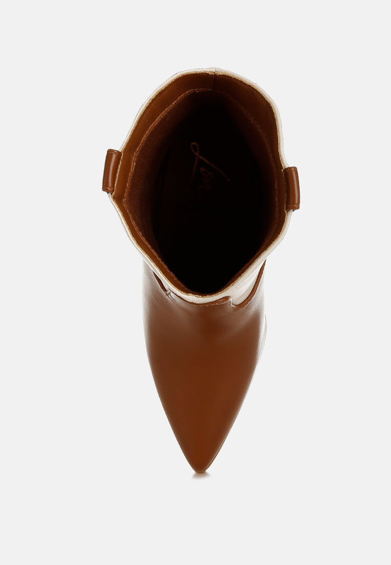 Gallops Two Tone Cowboy Boots-3