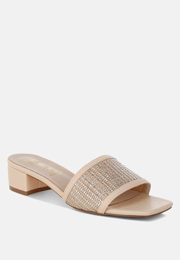 Gisella Raffia Slip On Sandals-1