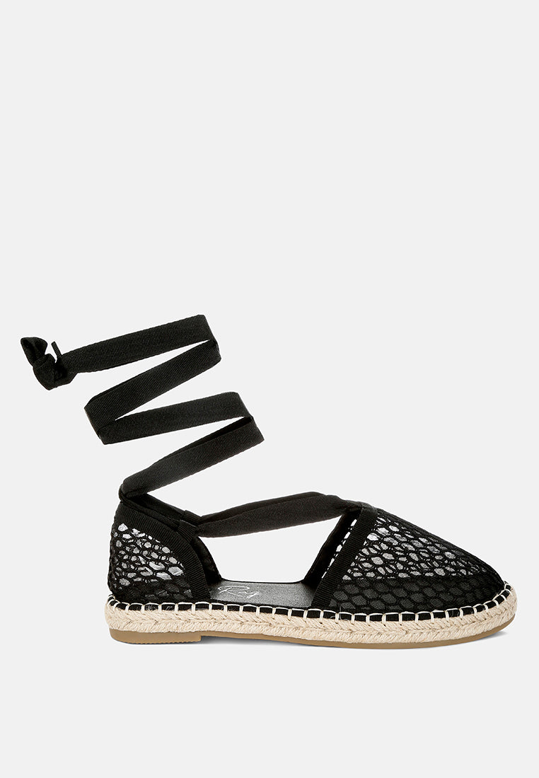 Sonara Mesh Flat Espadrille Sandals-6