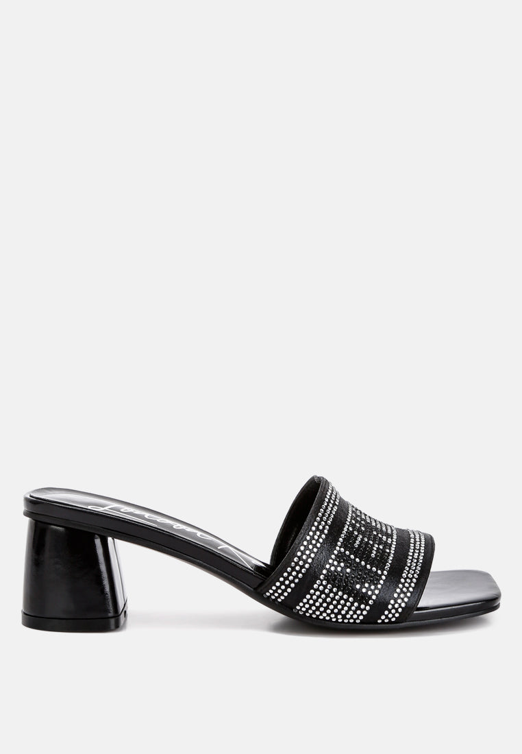 Studio 55 Rhinestone Embellished New York Sandals-0