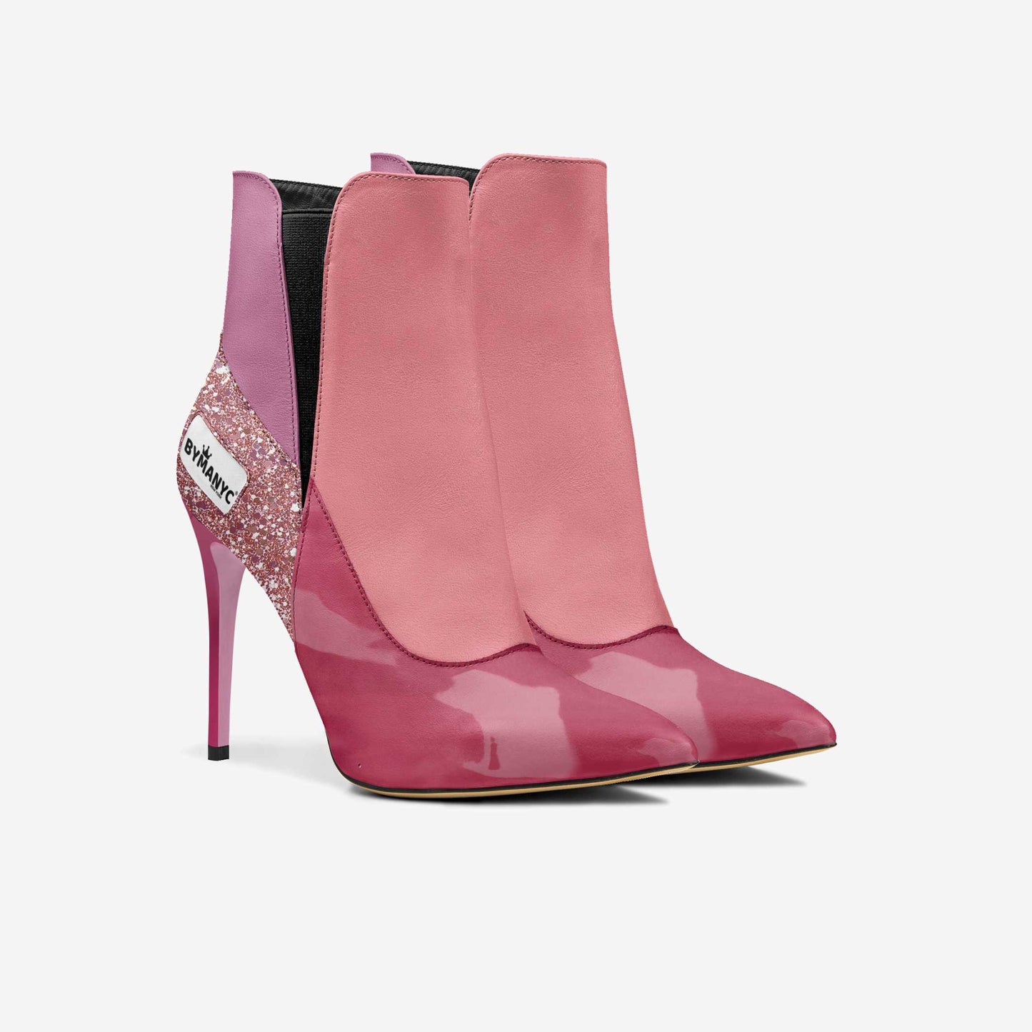 Vegan Heeled Shoe Women BYMANYC ® New York Tribeca Blush Twist-2