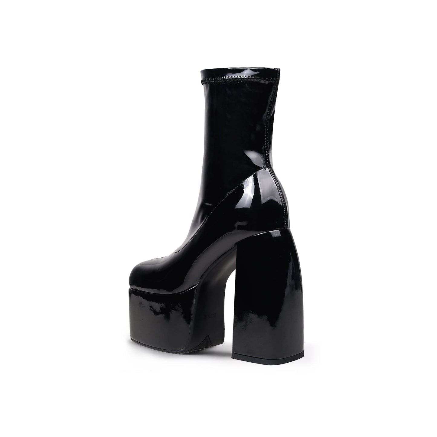 Chunky Black Ankle Boots-3