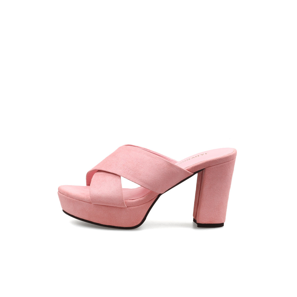 Chunky Criss Cross Platform Mules-6