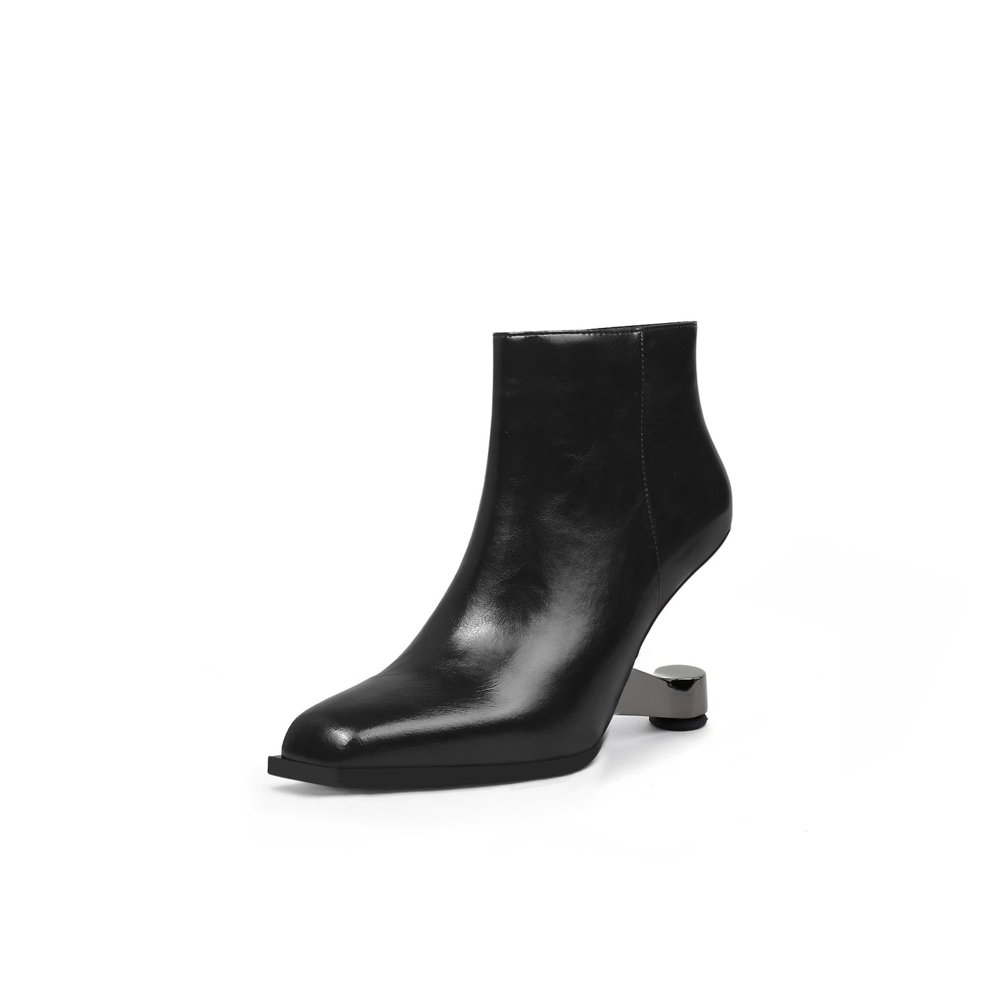 Classic Autumn Leather Ankle Boots-1