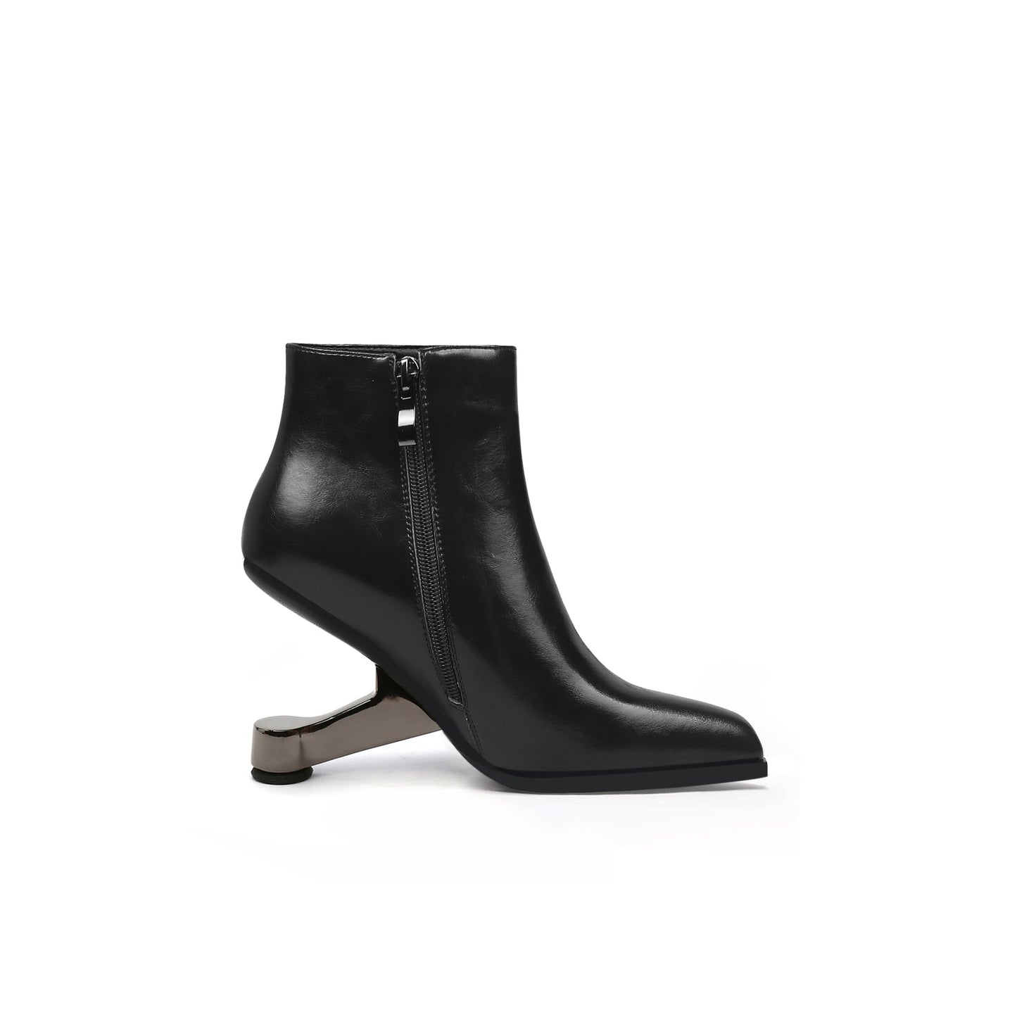 Classic Autumn Leather Ankle Boots-2