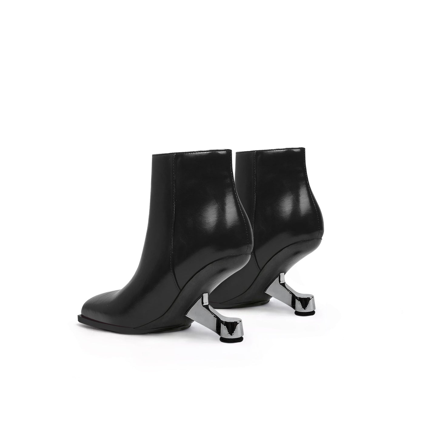 Classic Autumn Leather Ankle Boots-4