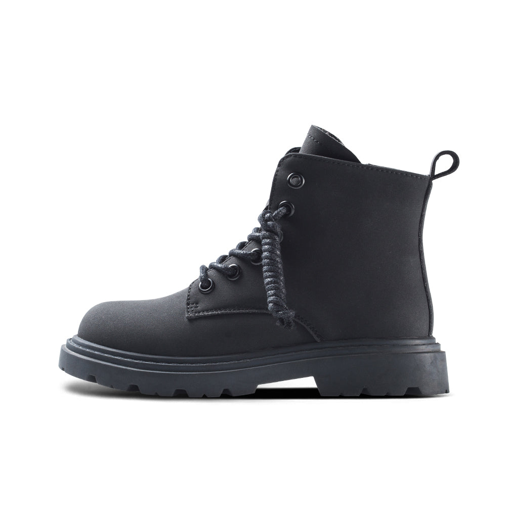 Classic Kids Black Combat Boots-0
