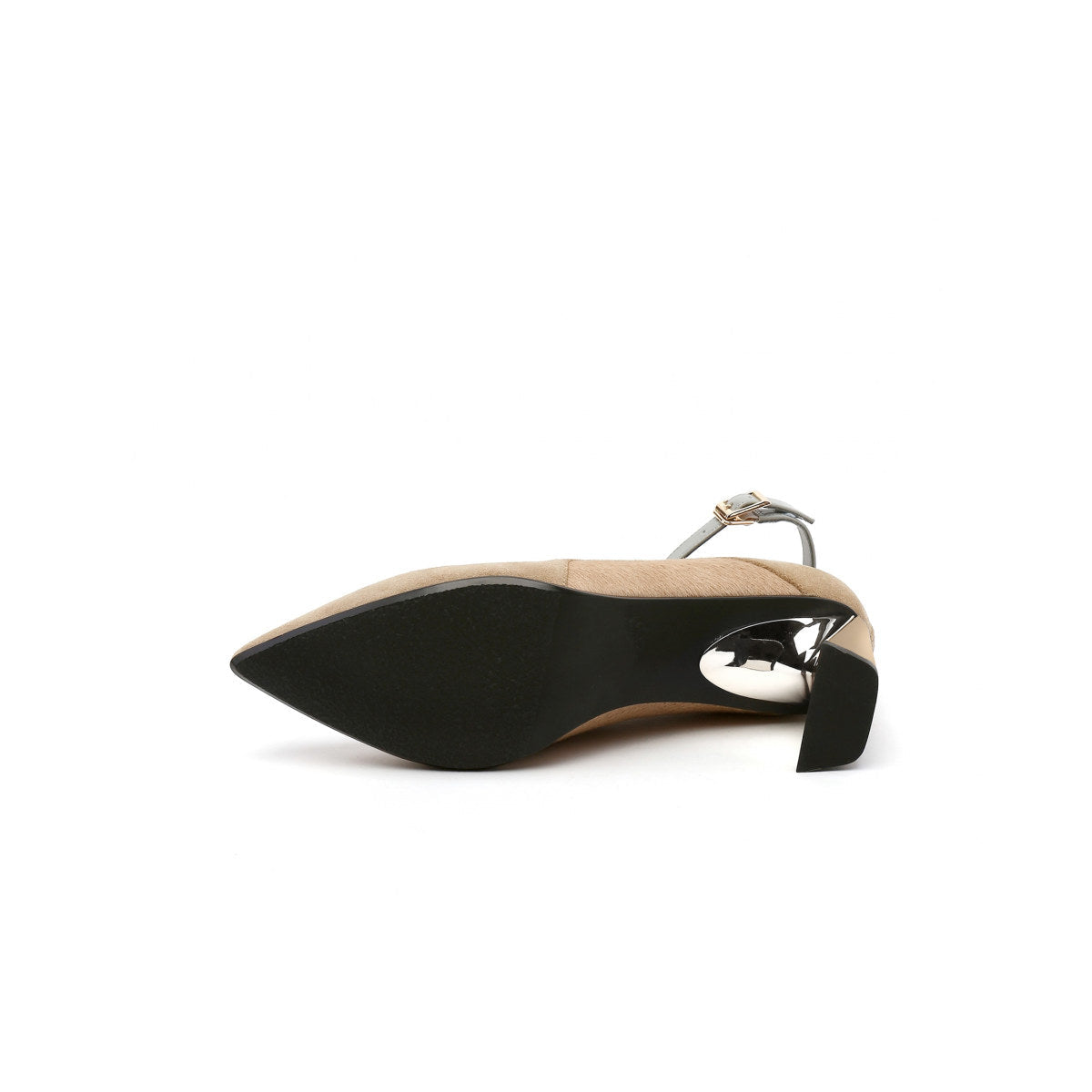 Classic Pointed Toe Ankle Strap Parisienne Pumps-4
