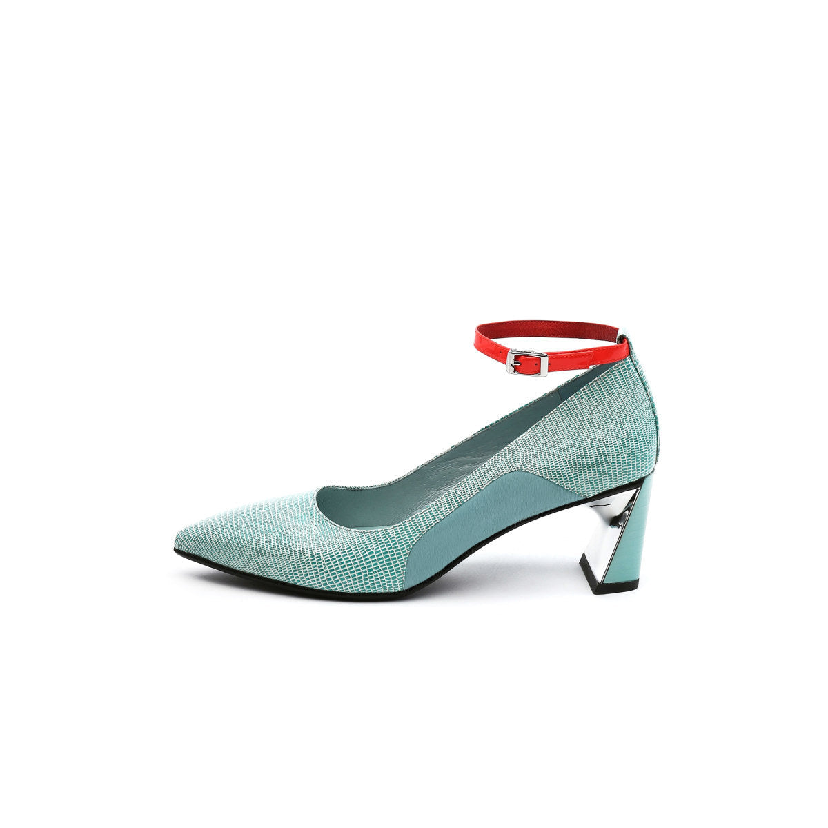 Classic Pointed Toe Ankle Strap Parisienne Pumps-6