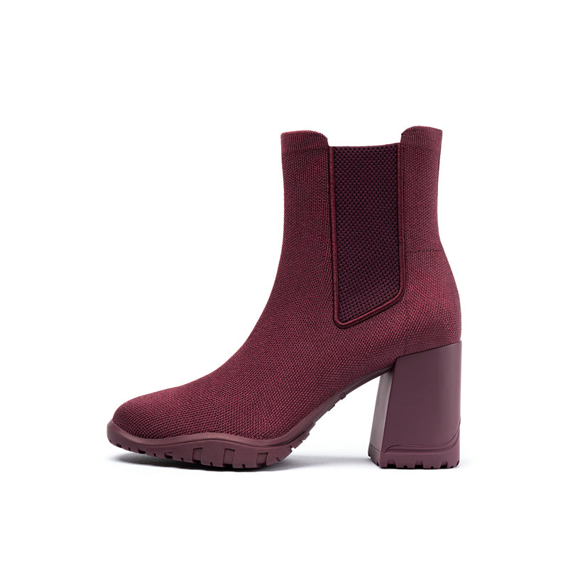 Comfortable Block Heel Chelsea Boots-6