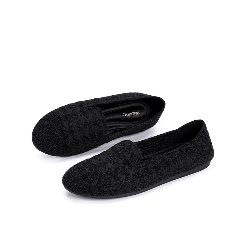 Comfortable Slip On Round Toe Flat Loafers-1