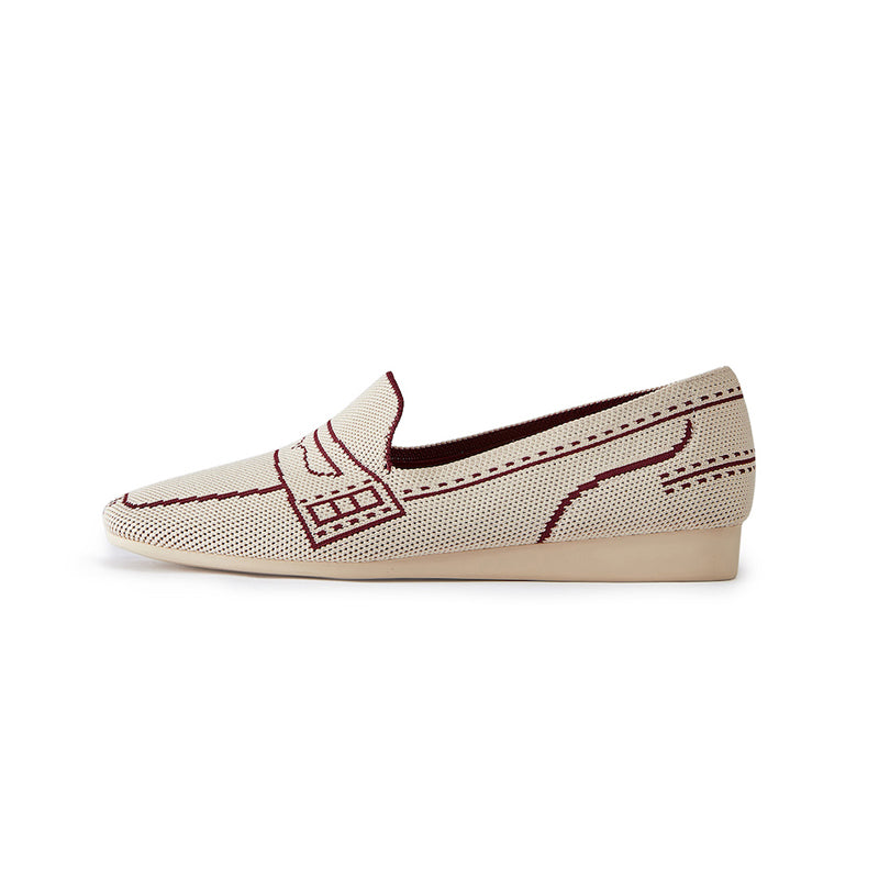 Comfortable Slip On Square Toe Loafers-12