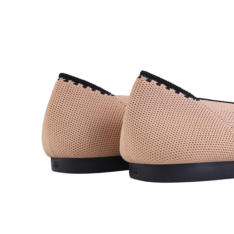 Comfortable Tweed Pointed Toe Flats-2