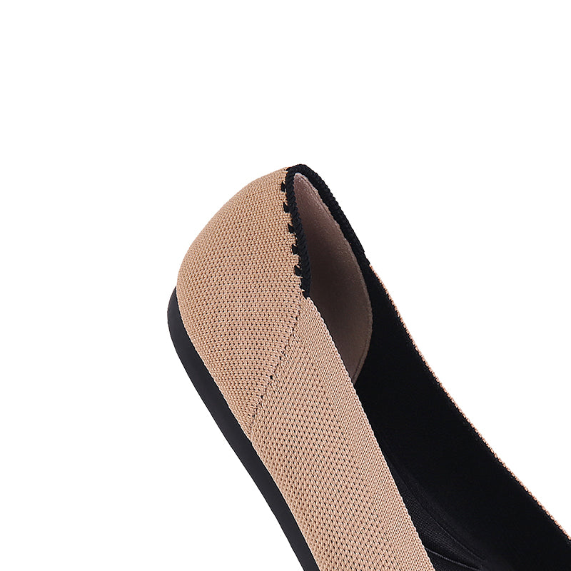 Comfortable Tweed Pointed Toe Flats-3