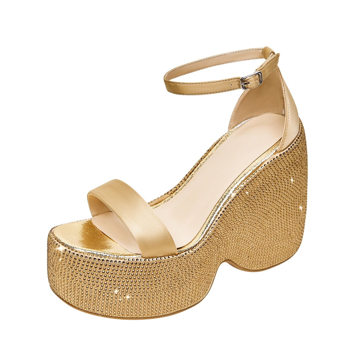 Dazzling Fairy Round Open Toe Ankle Strap Sandals-1