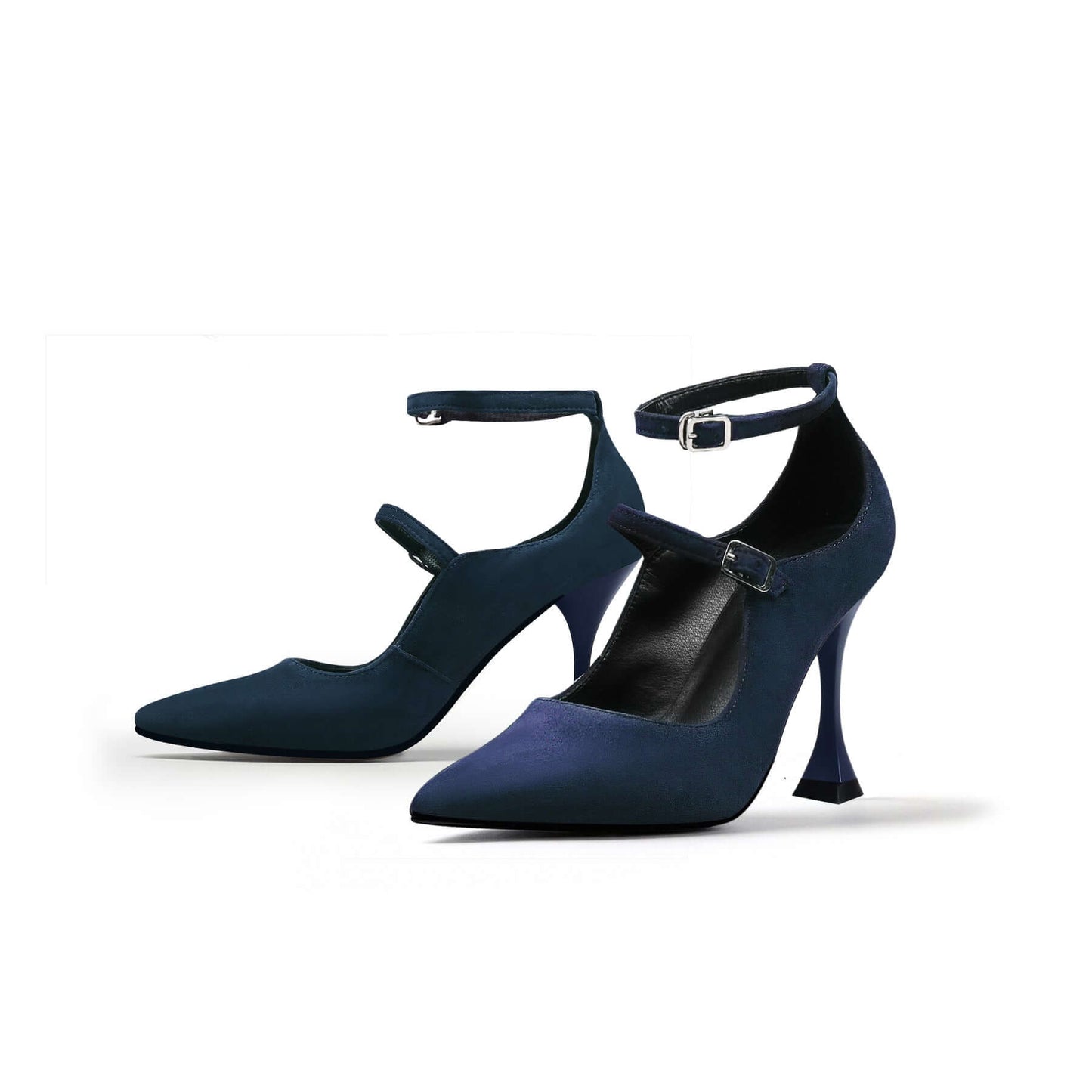 Double Strap Scallop Pumps-4