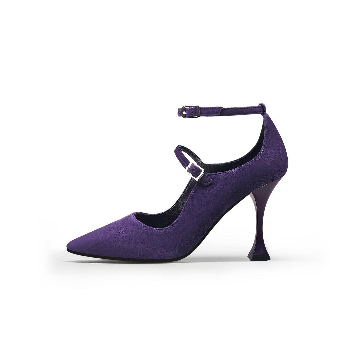 Double Strap Scallop Pumps-5