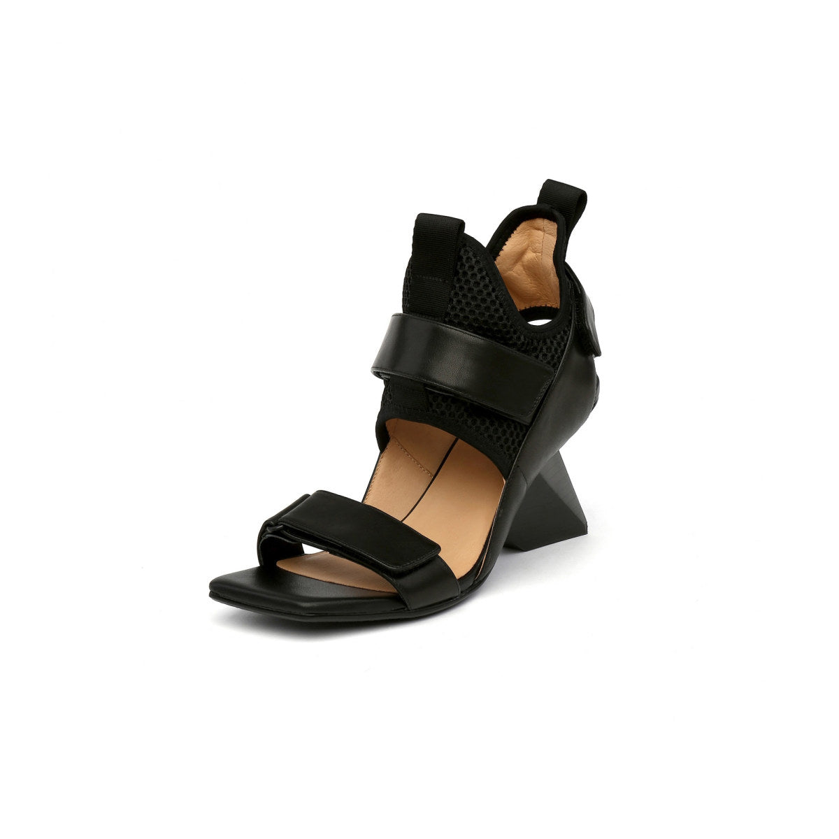 Edgy Ankle Wrap Wedges-1