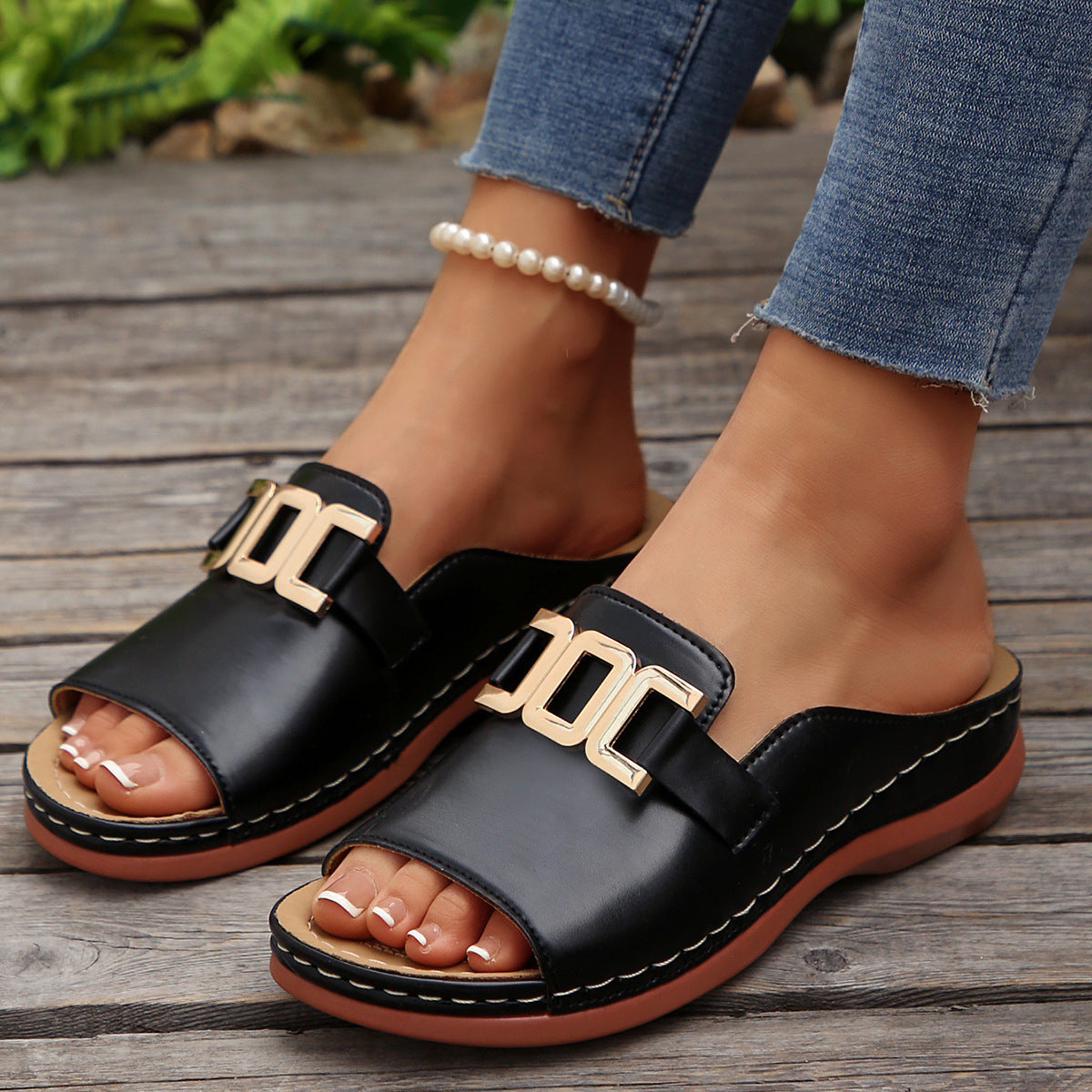 LuxeCharm Buckle Slides