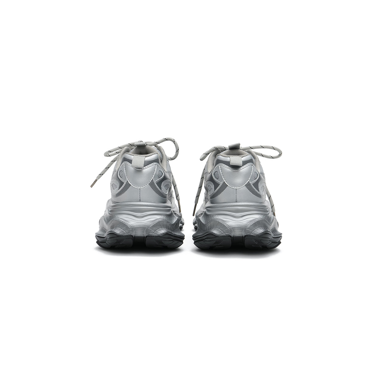 Fancy Silver Training Sneakers-2