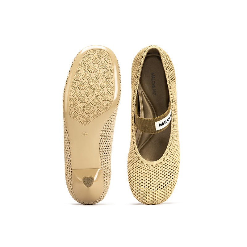 Fishnet Round Toe Mary Jane Pumps-2