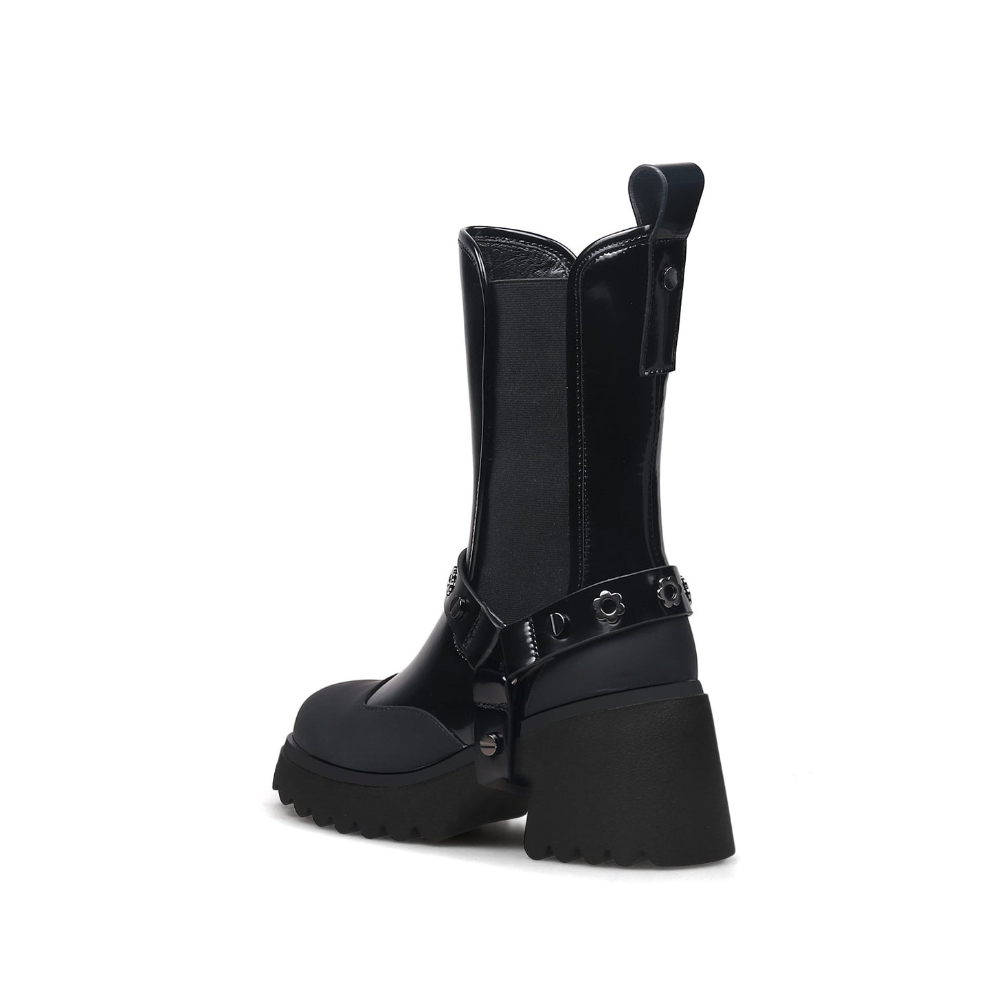 Gothic Punk Mid-Calf Boots-3