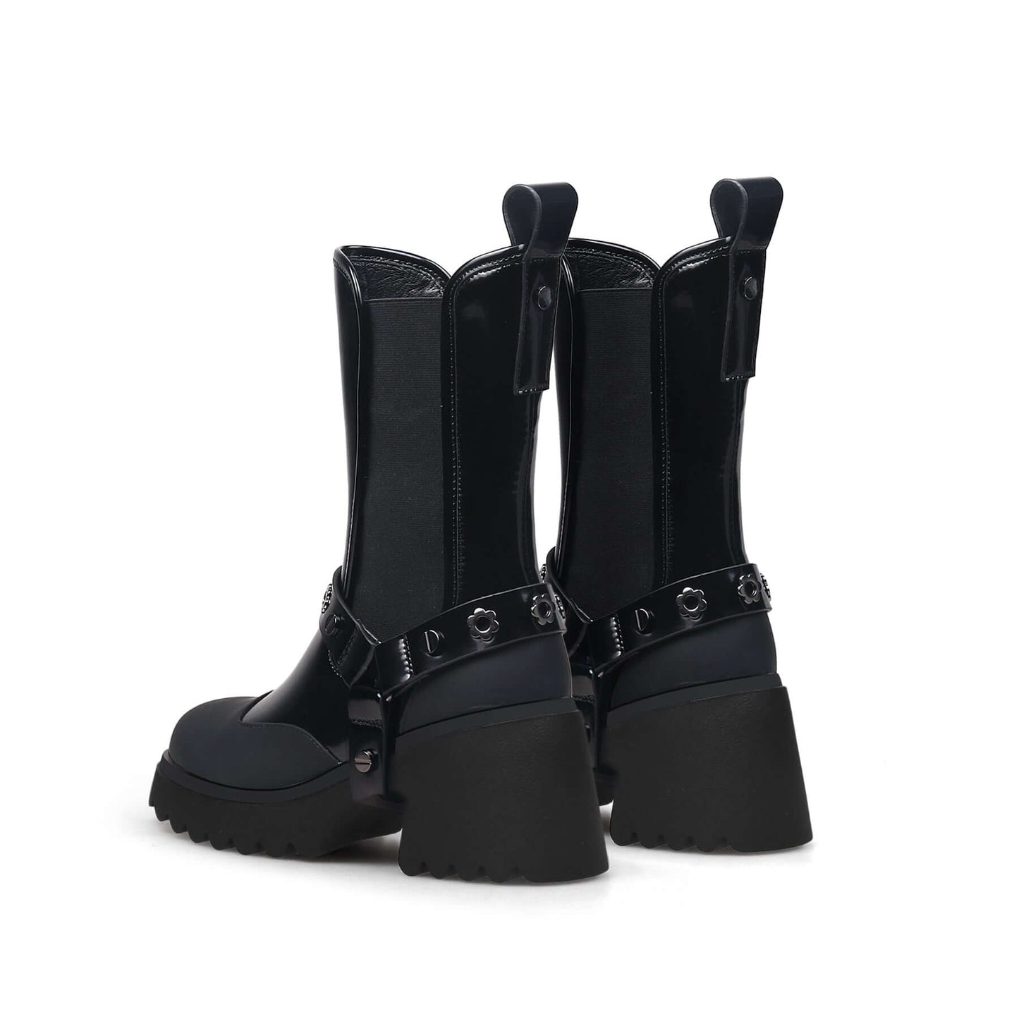 Gothic Punk Mid-Calf Boots-4