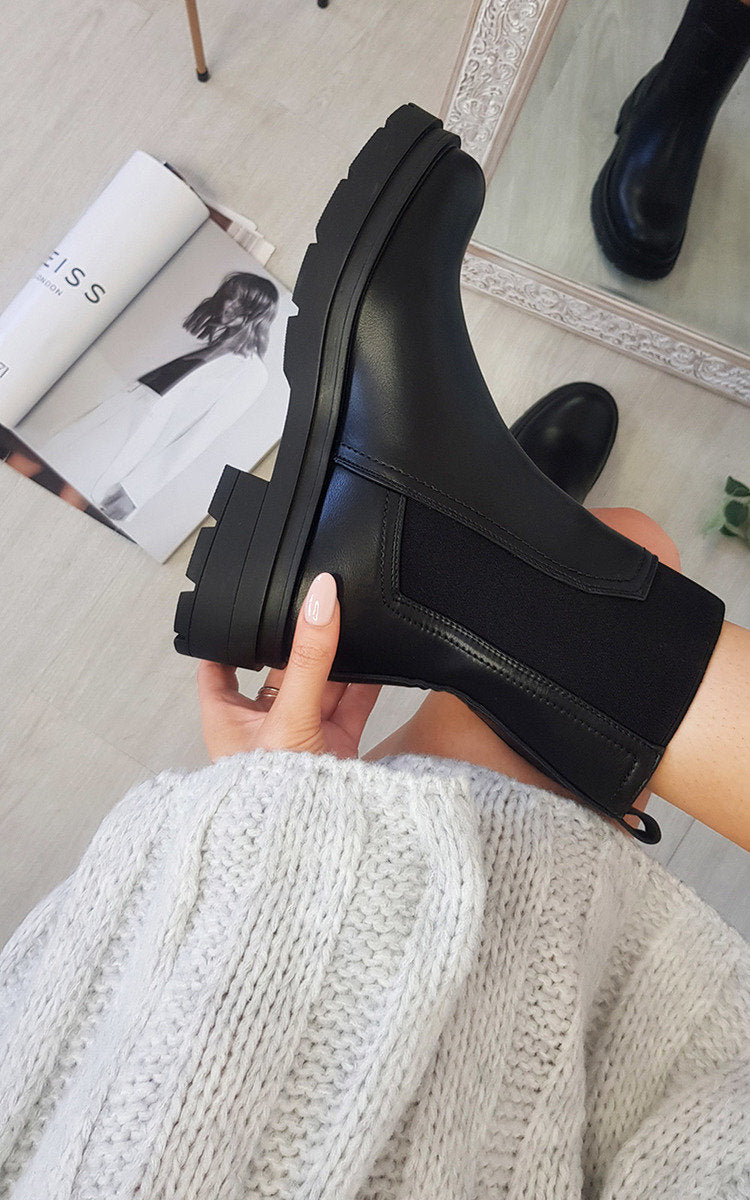 Chunky Ankle Boots-5