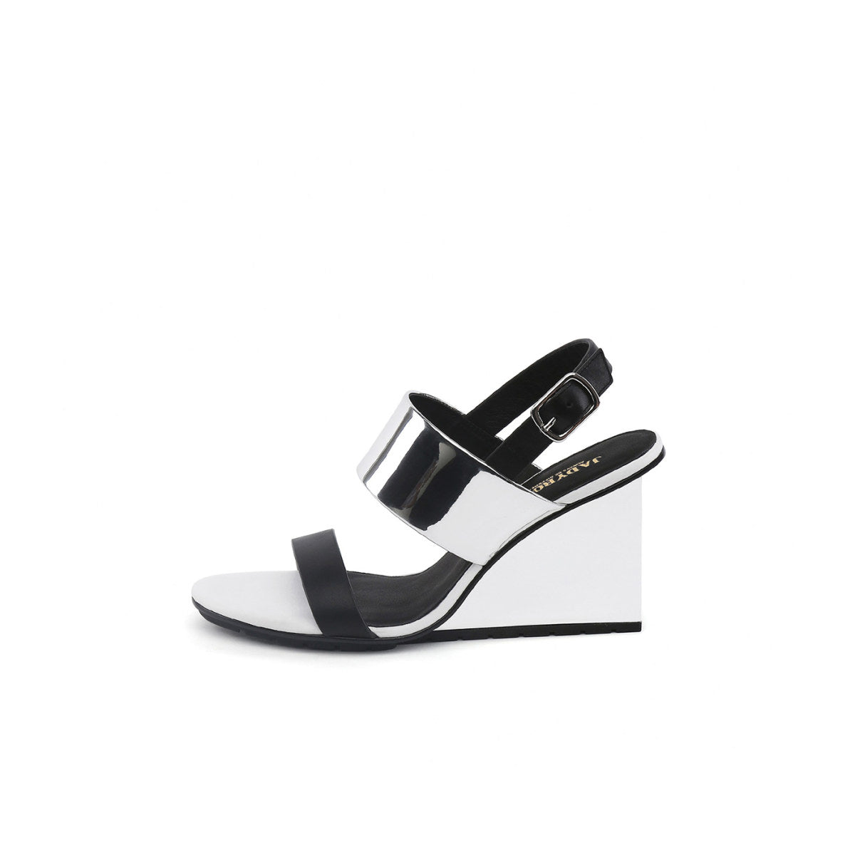 Solid Multi-Strap Slingback Wedge Sandals-6