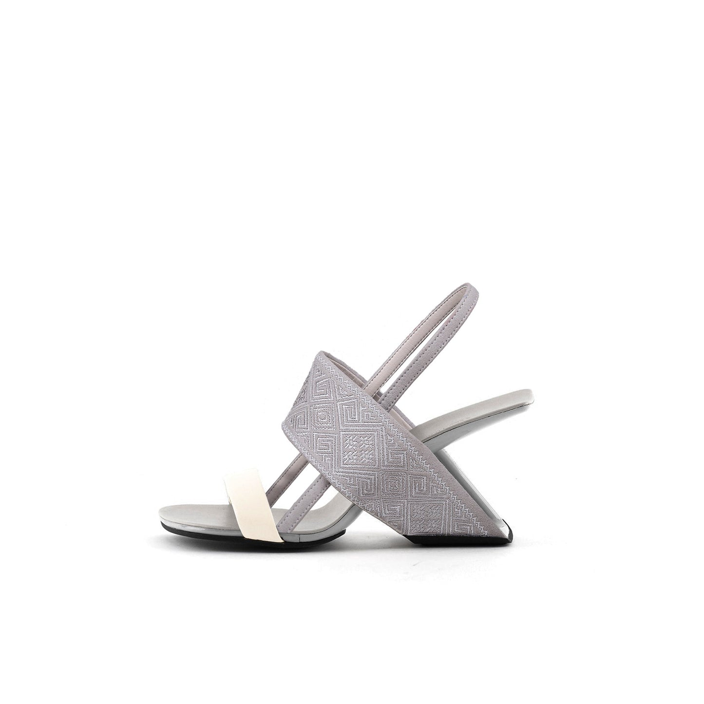 Square Toe Thick Strap Slip On Sandals-5