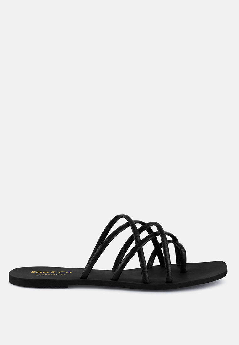 Sweetin Strappy Flat Slip On Sandals-6