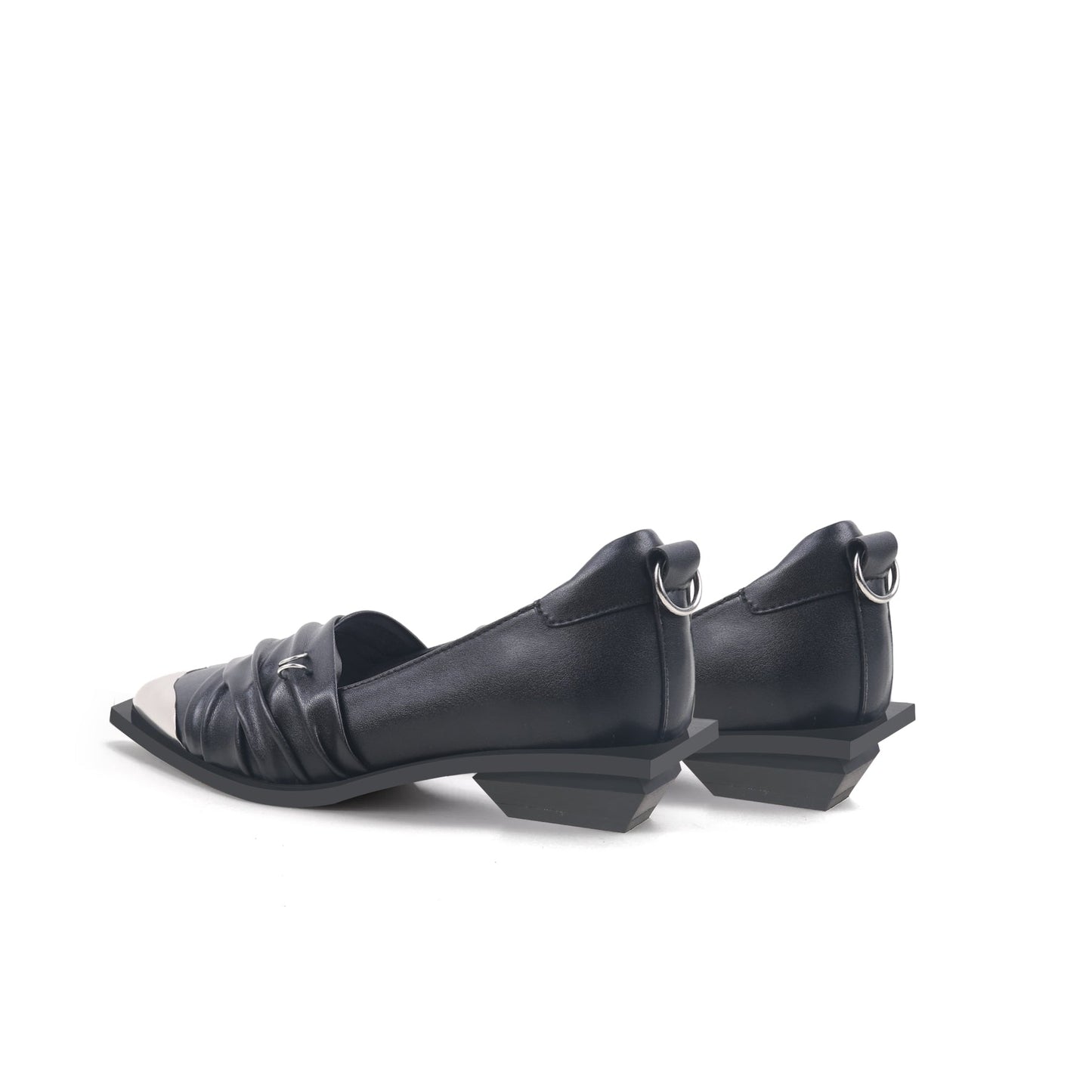 Textured Kitten Heels-4