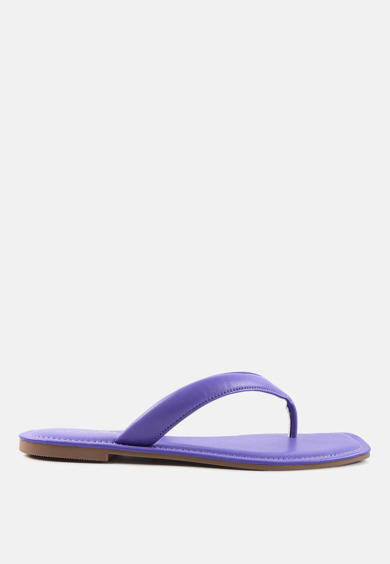 Tolpo Square Toe Thong Flats-5