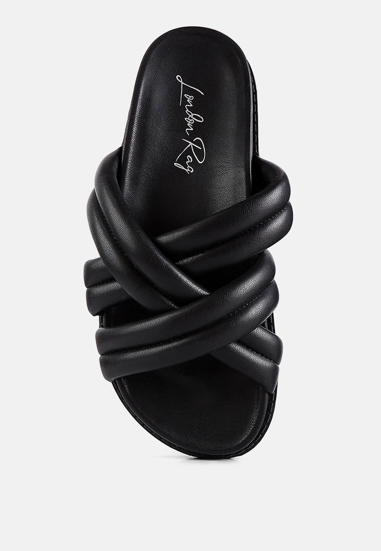 Tora Quilted Strap Slider Flats-3