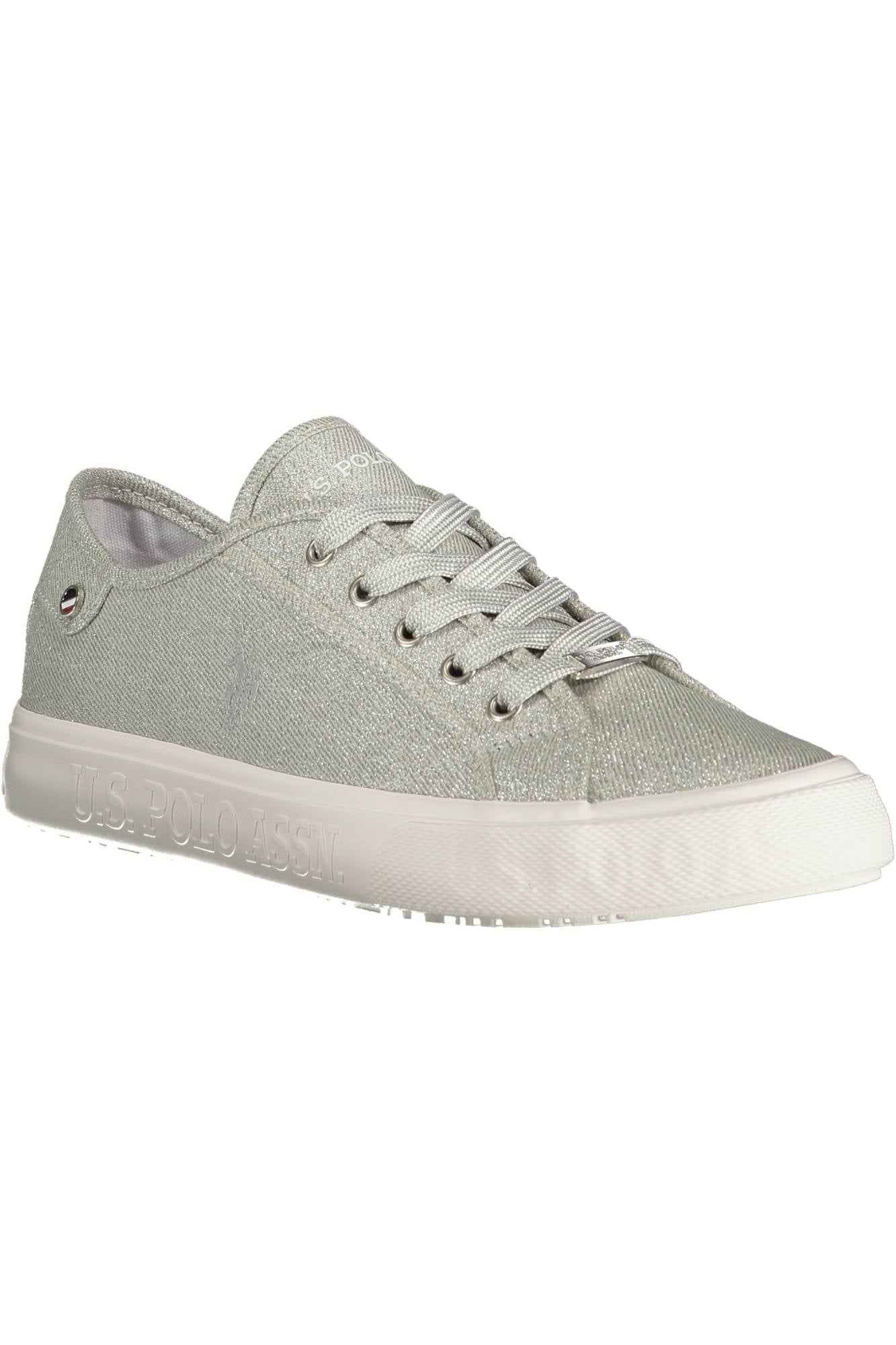 US POLO ASSN. SPORTS SHOES WOMAN SILVER-1